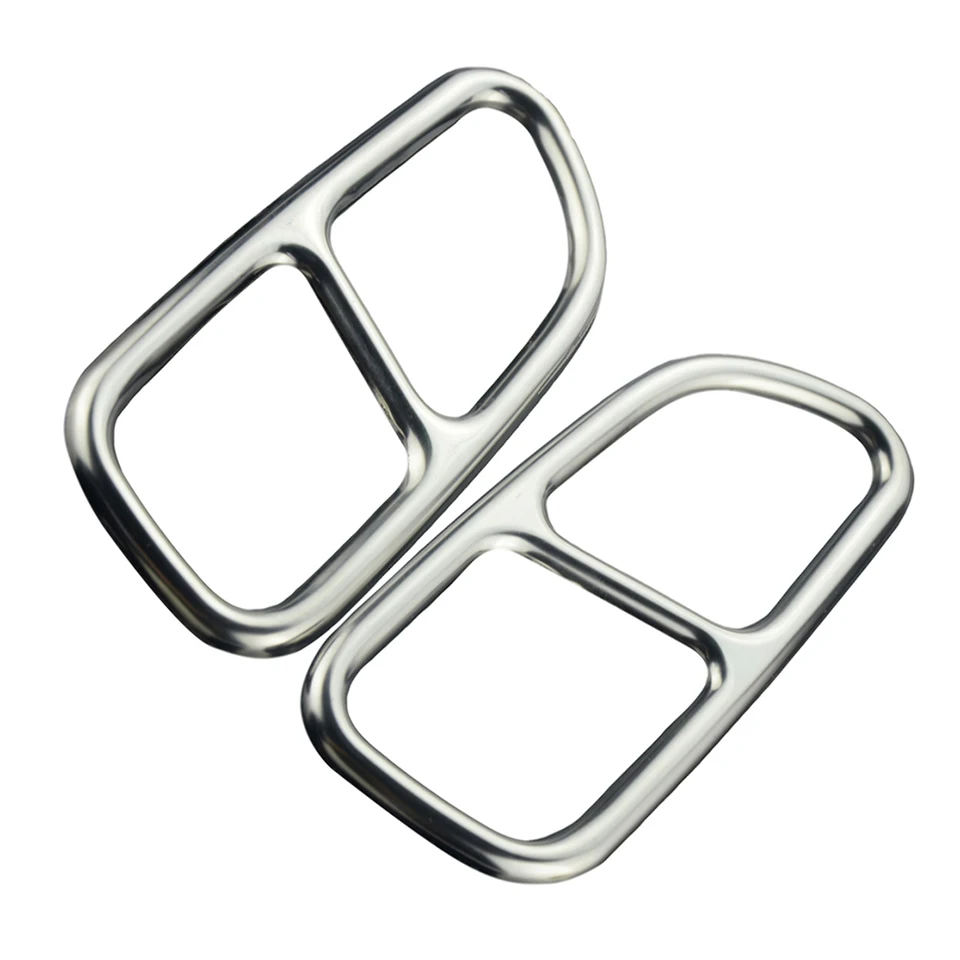 HZJA Exhaust Pipe Tip For Mercedes-Benz S-Class W220 S300 S320 S350 Automobile 304 Stainless Steel Rear Exhaust Pipe Muffler Tail Pipe Single Outlet 1 Pair Installation. Car Exhaust End Pipes