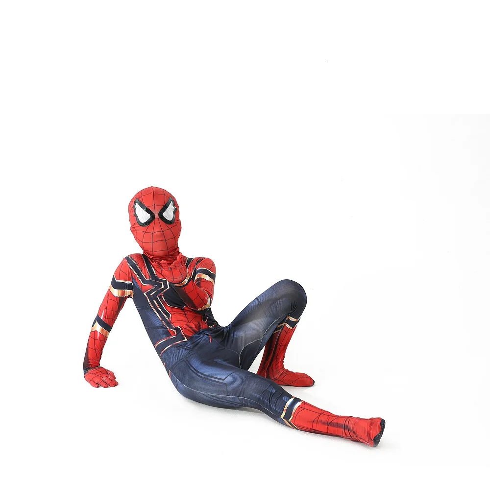 Spiderman Costume Full Line Spiderman Cosplay Costume Children Birthday  Gifts Boys Girls Halloween Christmas Party Superhero-c