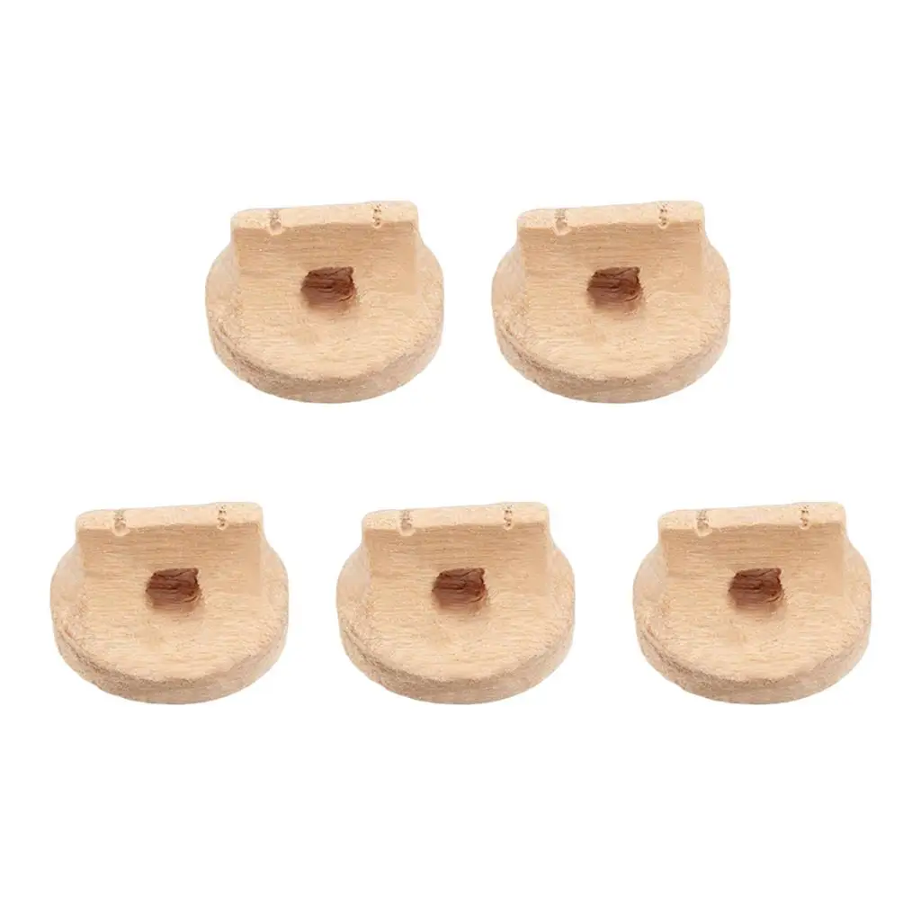 5pcs Solid Maple Wooden Erhu Bridge 14x14x9mm for Erhu Replacement Accessory