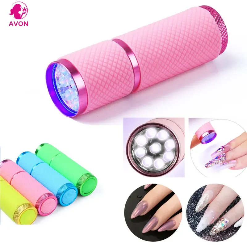 

Mini UV Led Light UV LED Lamp Nail Dryer for Gel Nails 9 LED Flashlight Portability Nail Dryer Machine Nail Art Tools UV Light
