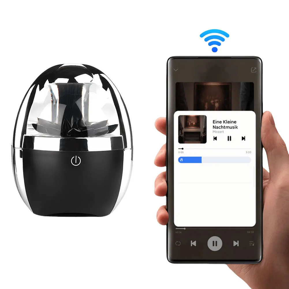 Altoparlante Ferrofluid con luce regolabile a 4 colori BT 5.0 altoparlante Wireless Dancing Ferrofluid BT Speaker per la decorazione dell'home Office