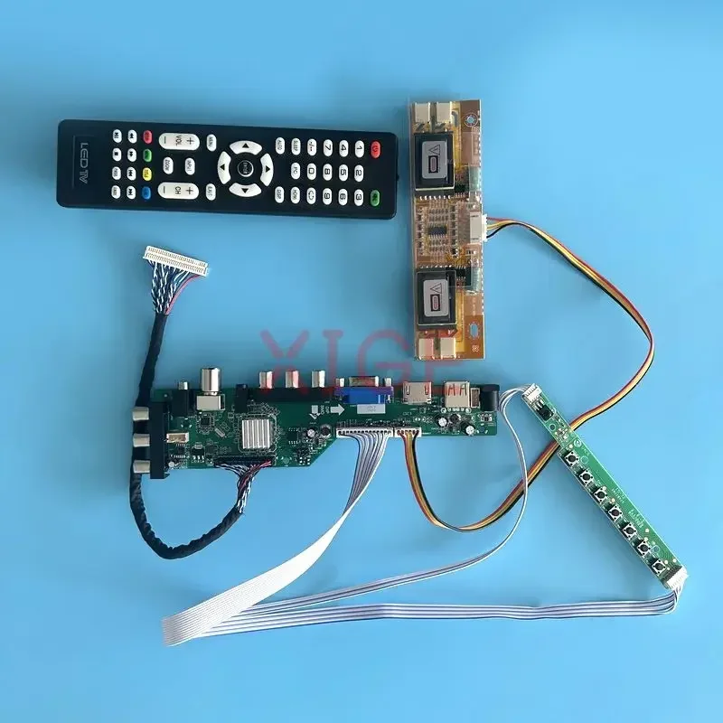 

Controller Card Fit LTM201UX-L01 M201UN04 V0 DIY Kit USB+HDMI+VGA+AV+IR LCD Screen 4CCFL DVB Signal Digital LVDS-30Pin 1600*1200