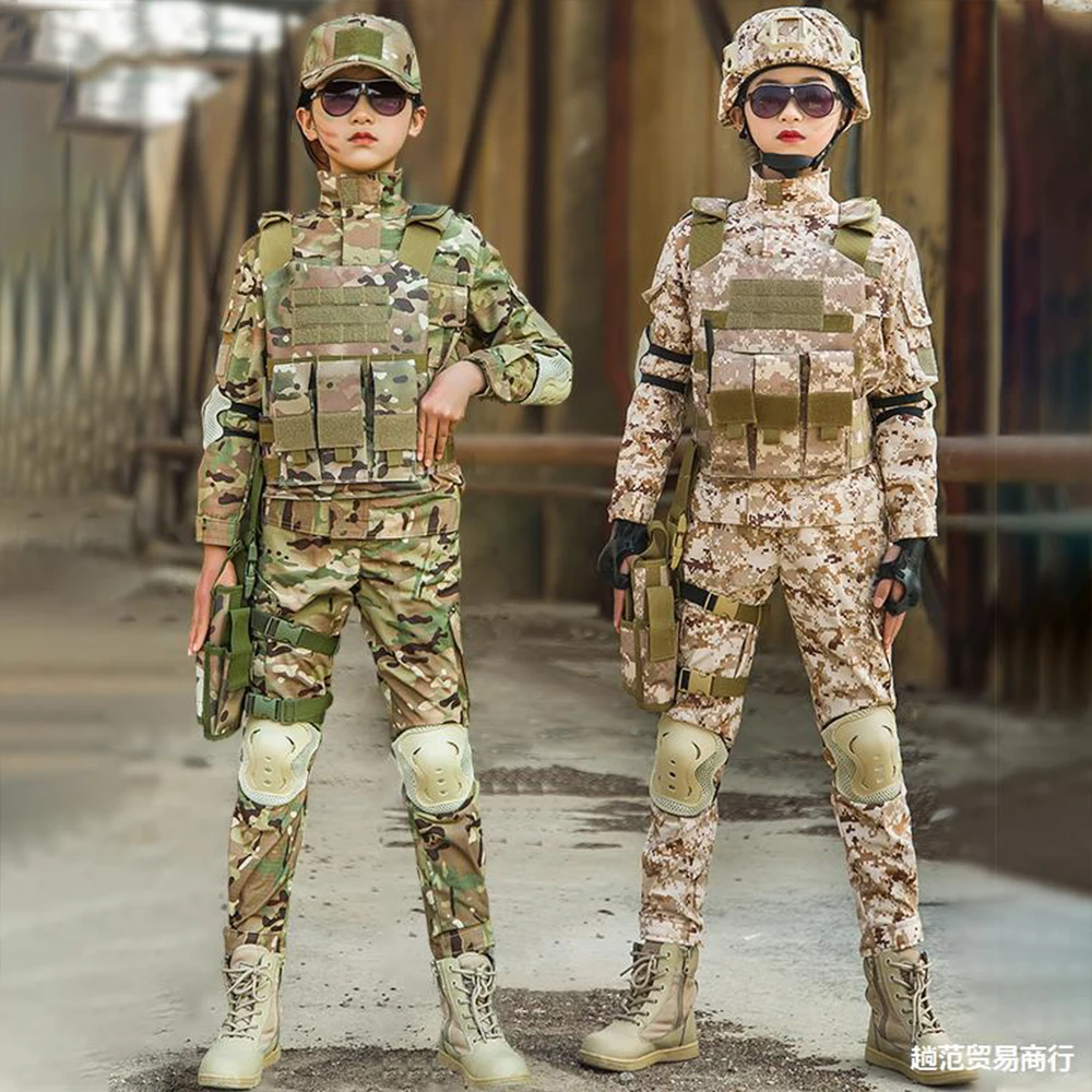 Ensemble Militaire Camouflage Court Pour Garçons 3 à 14 Ans - Fashion Oasis, Neuf Avec étiquettes