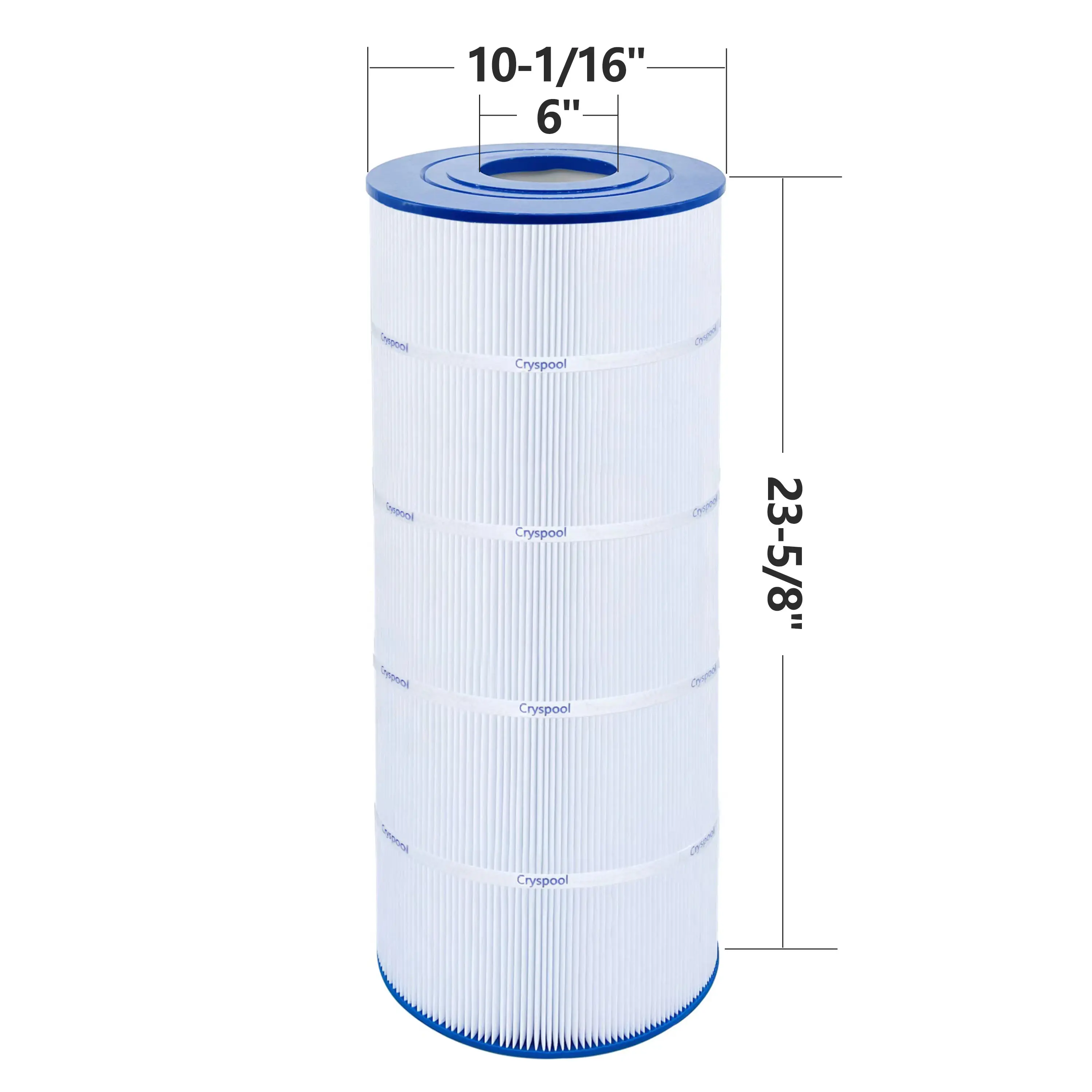 CRYSPOOL Pool Filter Compatible with Unicel C-9410, CC100, CCRP100, R173215, 59054200, FC-0686, PAP100, PAP100-4/M4, 100 sq.ft. 2