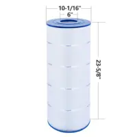 CRYSPOOL Pool Filter Compatible with Unicel C-9410, CC100, CCRP100, R173215, 59054200, FC-0686, PAP100, PAP100-4/M4, 100 sq.ft. 2