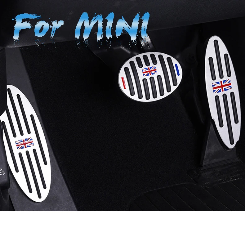 AMBERMILE Auto AT Fußstütze Gas Bremse Kupplung Pedal Abdeckung für BMW Mini Cooper JCW S R55 R56 R60 R61 F54 F55 F56 F60 Auto Zubehör – Detail 2