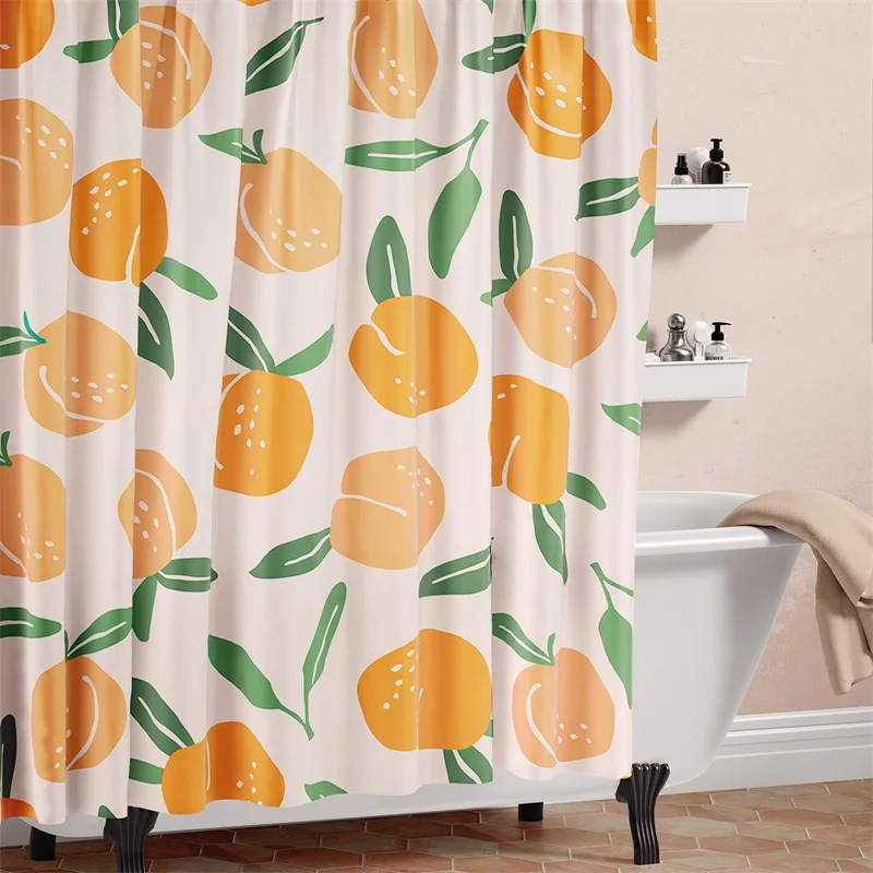 Tenda da doccia in tessuto leopardato in marmo, per bambini