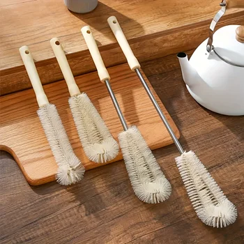 4 Styles Multipurpose Long Handle Cup Brush for Deep Cleaning Tea Stains And Grime - Kitchen Cleaning Tool for Water Bottles