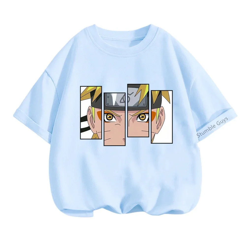 thumbnail image 1 of Camiseta de anime Naruto para niños, camisetas para niños, camisetas de dibujos animados para niñas, camisetas de manga corta de Sonic para niños de 3 a 14 años, 1 of 5