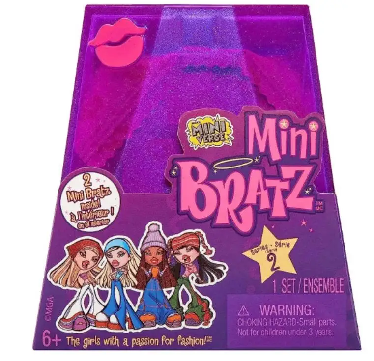 Нова колекційна лялька-сюрприз MGA Miniverse Mini Bratz Series Колекційні ляльки Кожна упаковка з 2 міні-іграшок Bratz Подарунки для дівчат