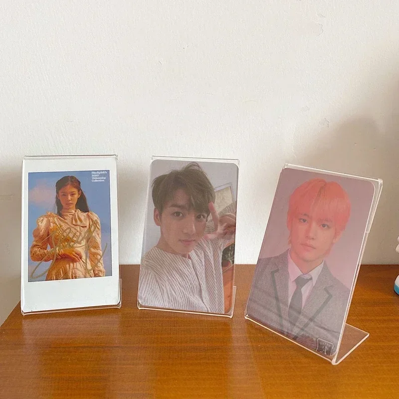 Photo Frame Acrylic Photo Frame Kpop Picture Frame Idol Photocard Stand Photocard Holder Cards Display Stand Picture Collect Table Decor