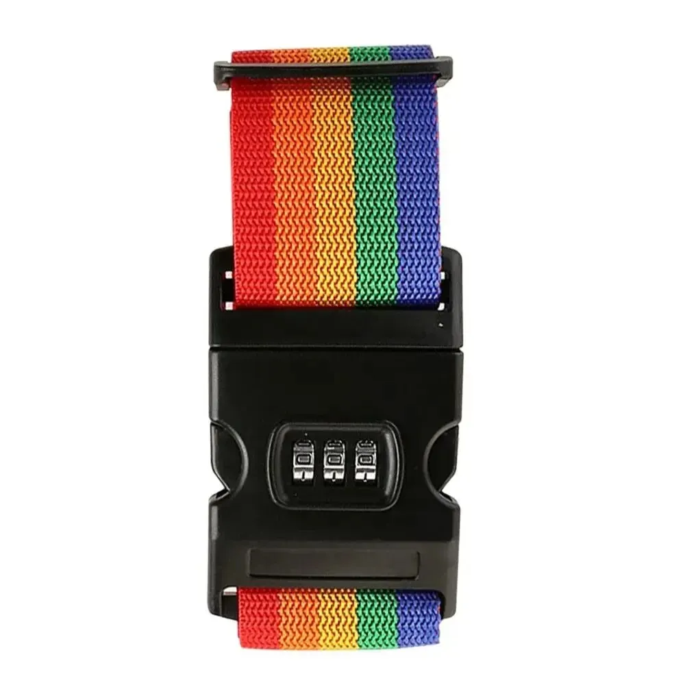 Enhanced Travel Suitcase Security Straps - Durable Adjustable Elastic Luggage Belts