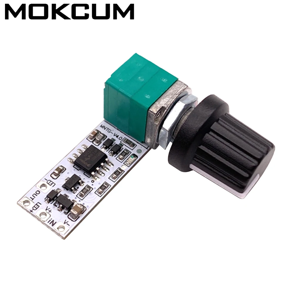 DC37V24V4ALEDDriverPWMDimmerModuleSteplessKnobPotentiometerCircuitControlBoard