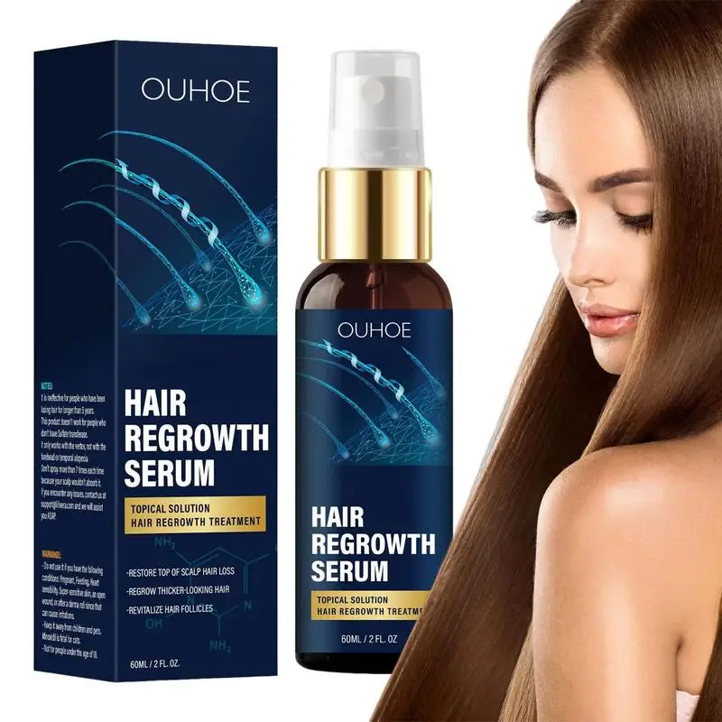 

60ml Hair Growth Oil Hair Regrowth Serum Anti Hair Loss Essence Moisturizing Hair Thickening Spray For Dry Frizzy Damaged Hair