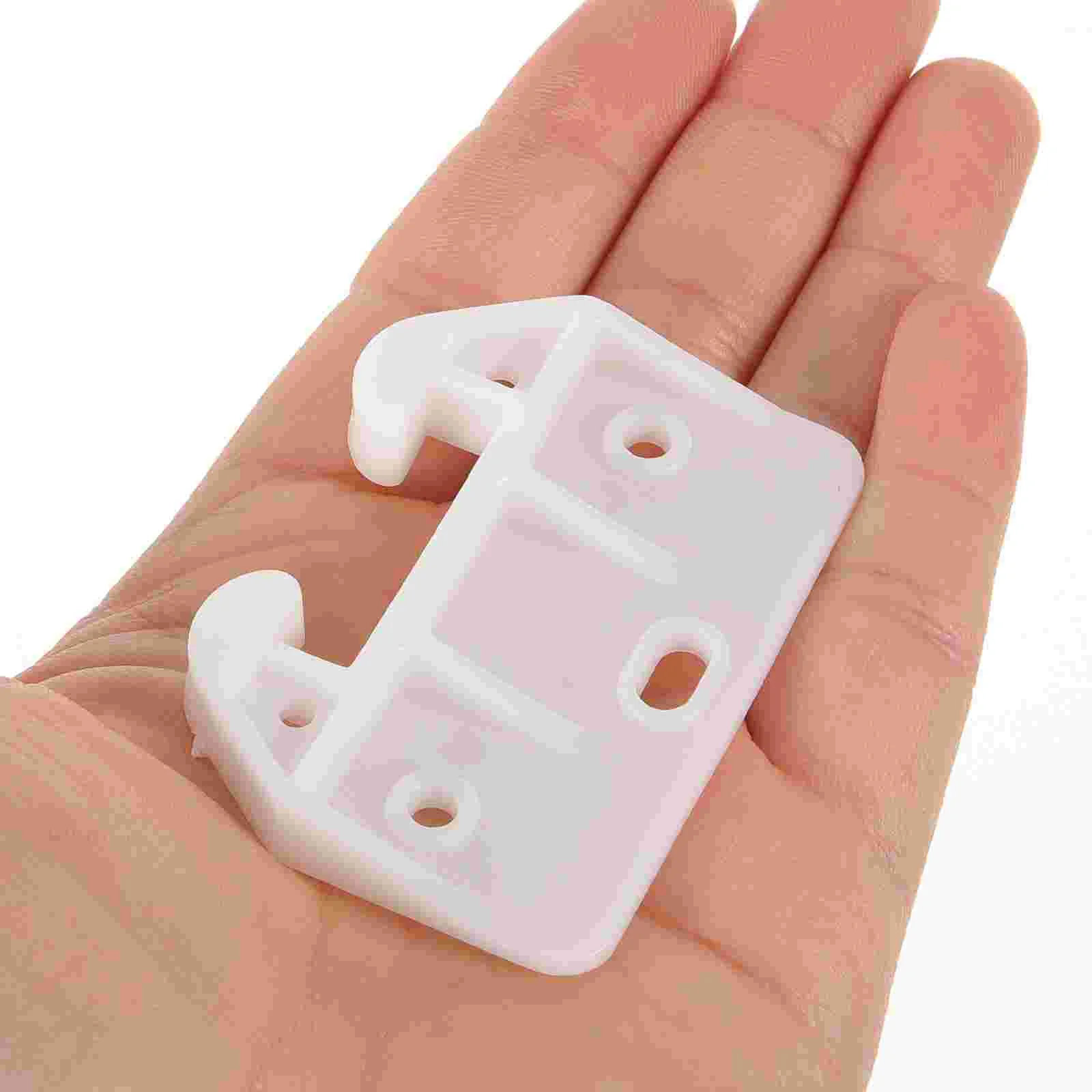 15 Pcs Crab Latch Cabinet Stoppers Drawer Bottom Repair Kit Wardrobe Track Guides Replacement Slides for Dresser Rail