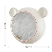 Boîte de film de cuisine domestique pratique ; Rangement mural anti-poussière ; Organisateur d'enveloppe en plastique ; Couvercle de boîte de couverture alimentaire en forme de support. 6