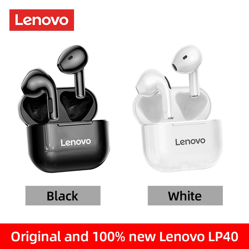 Lenovo LP40 LP40 Pro Bluetooth Earphones Wireless Earbuds Control Touch Headphones  Long Standby Microphone Headset For Phone best running headphones Earphones & Headphones