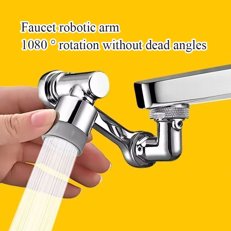 Bathroom Faucet Mechanical arm universal faucet 1080 degree bathroom basin bubbler single gear dual gear optional