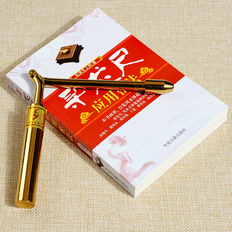 Фото Dowsing стержень из чистой меди Yanggong линейка дракона, поиск, точка, магнитное поле энергии, фэн-шуй детектор стержень №2