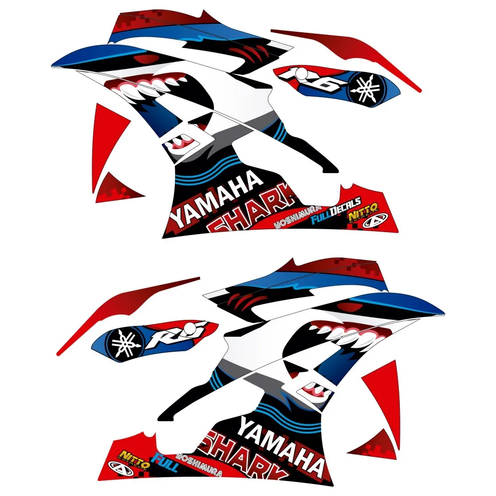 Kit Adesivo Compatibile Per Moto Da Strada Yamaha Yzf R6 Kps 2006