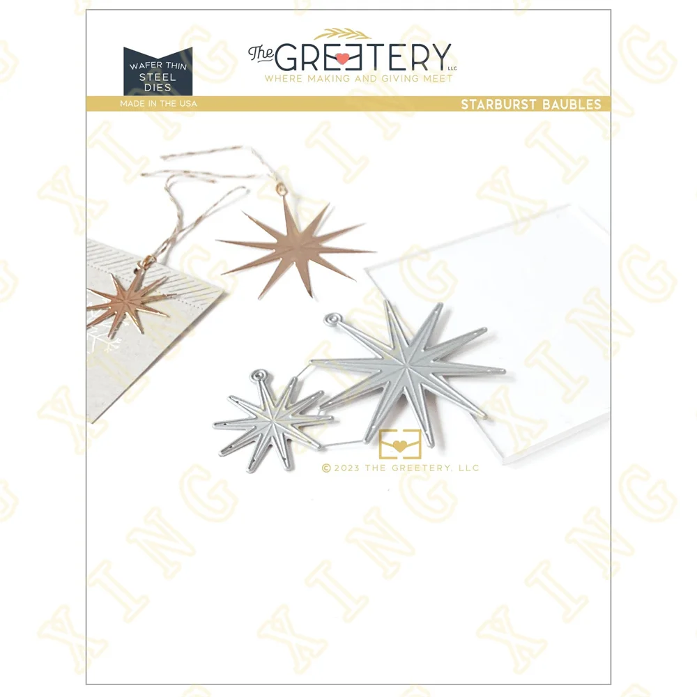 

Starburst Baubles Die New Metal Cutting Dies Scrapbook Diary Decoration Stencil Embossing Template DIY Greeting Card Handmade