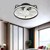 Modern LED Ceiling Fan Light DC Motor 6 Speed ​​Timer Fan Low Floor Attic Remote Control Decorative Fan Light 1