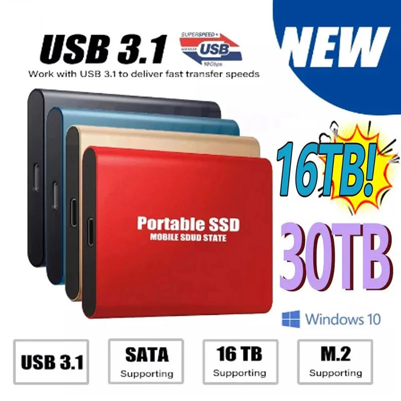 2022 New High speed External Hard Drive 500GB 1TB 2TB 4TB 8TB USB3.1