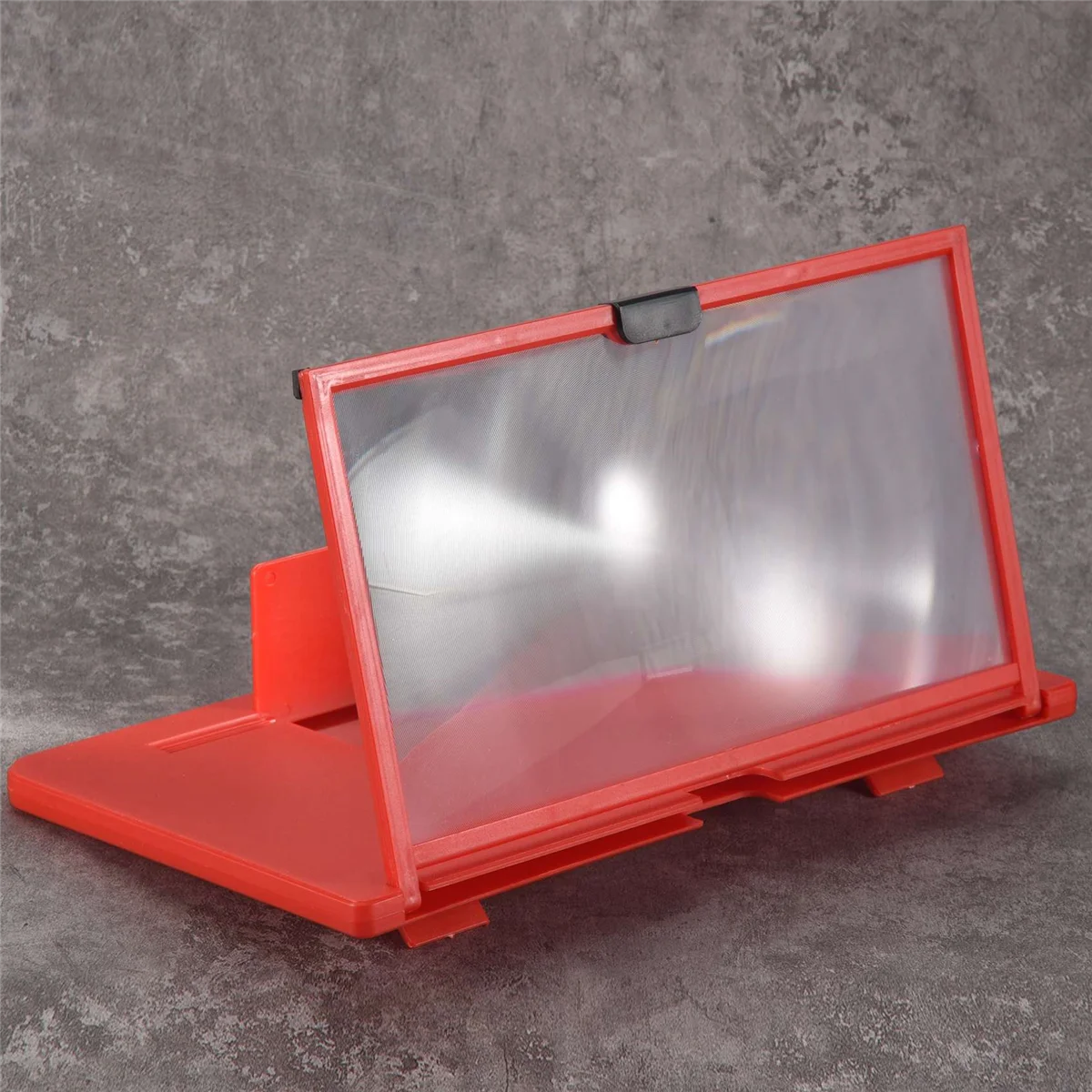 Mobile Phone Screen Magnifier 12 Inch 3D HD Video Amplifier Stand Bracket with Movie Game Red Folding Desk Holder magnifying glass phone screen amplifier