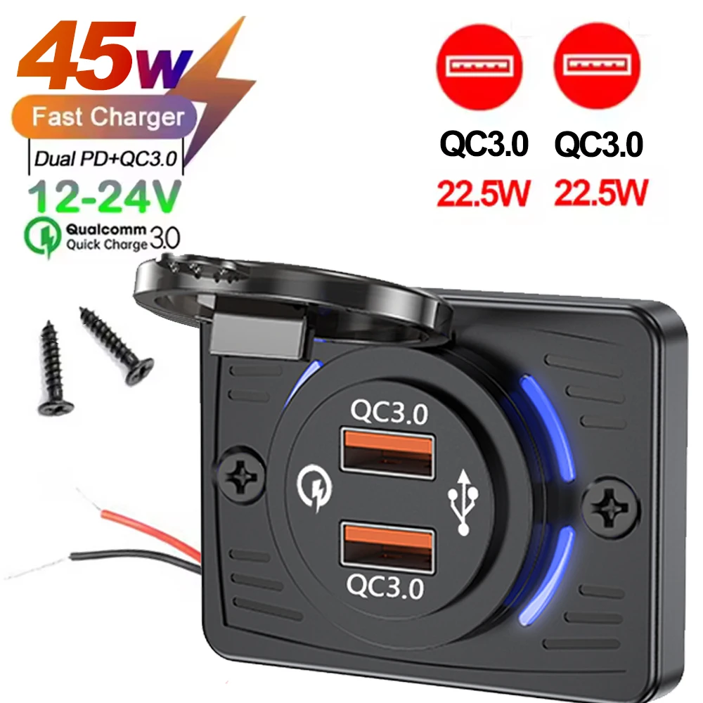 Multi-Port USB Wall Charger with Quick Charge Technology