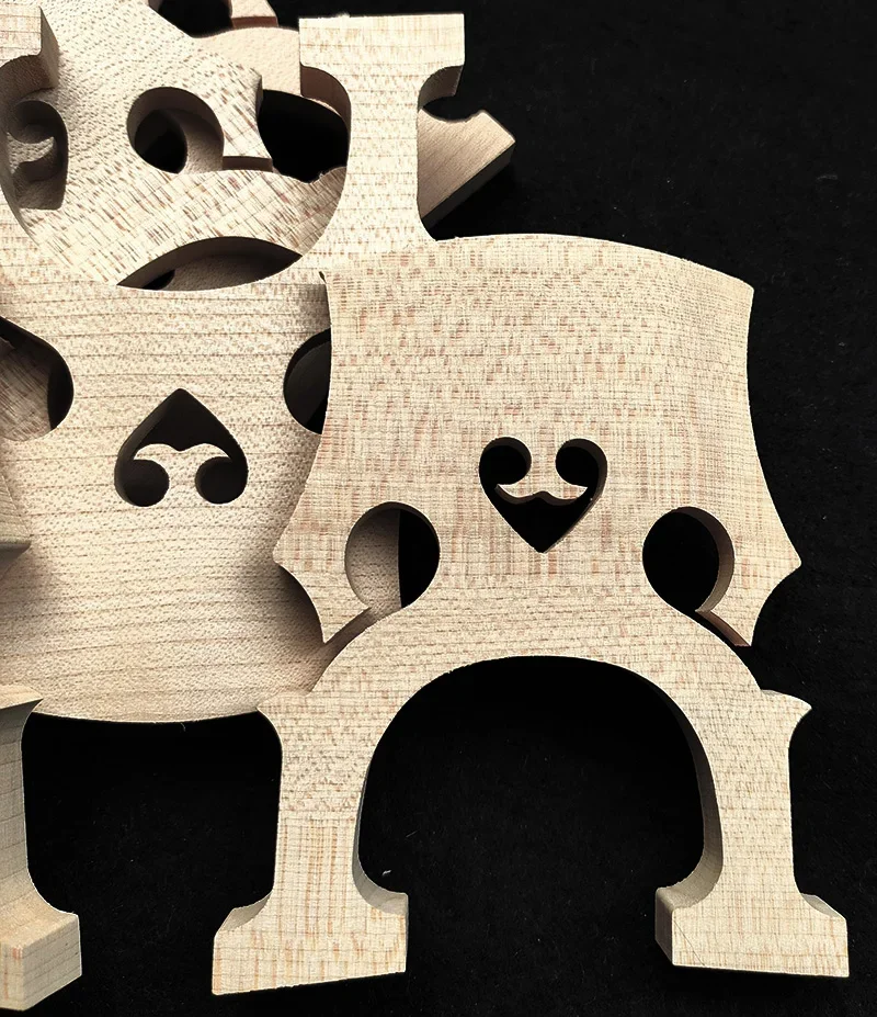 10 Pezzi Advanced 4/4 3/4 1/2 1/4 1/8 Ponte Per Violoncello In Legno D'Acero Stile Francese
