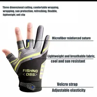 Fishing Glove Outdoor Hand Gloves Mittens for Fishing Fingers Fingerless Biker Items Finger Cycling Apparel Sports Entertainment - Image 3