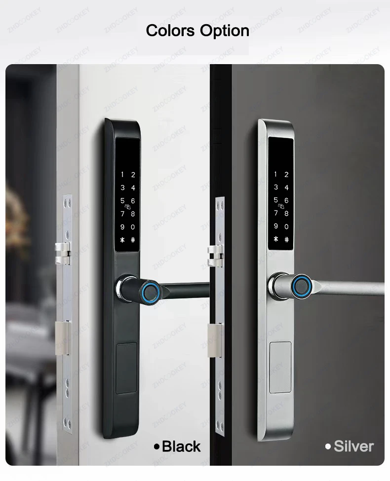 Waterproof TTLock Smart Lock APP Control Fingerprint Password RFID Card Keypad W