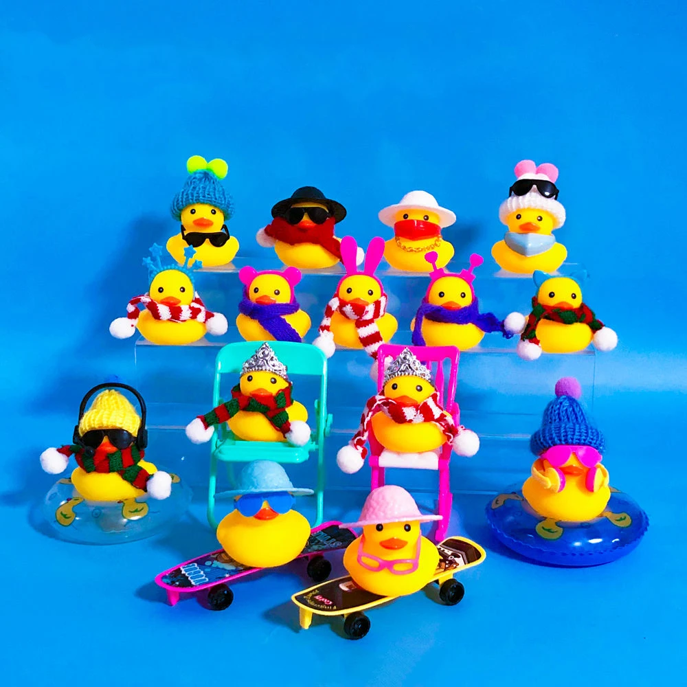 MiniCarRubberDucksRubberDuckCarDecorationDashboardCarOrnament