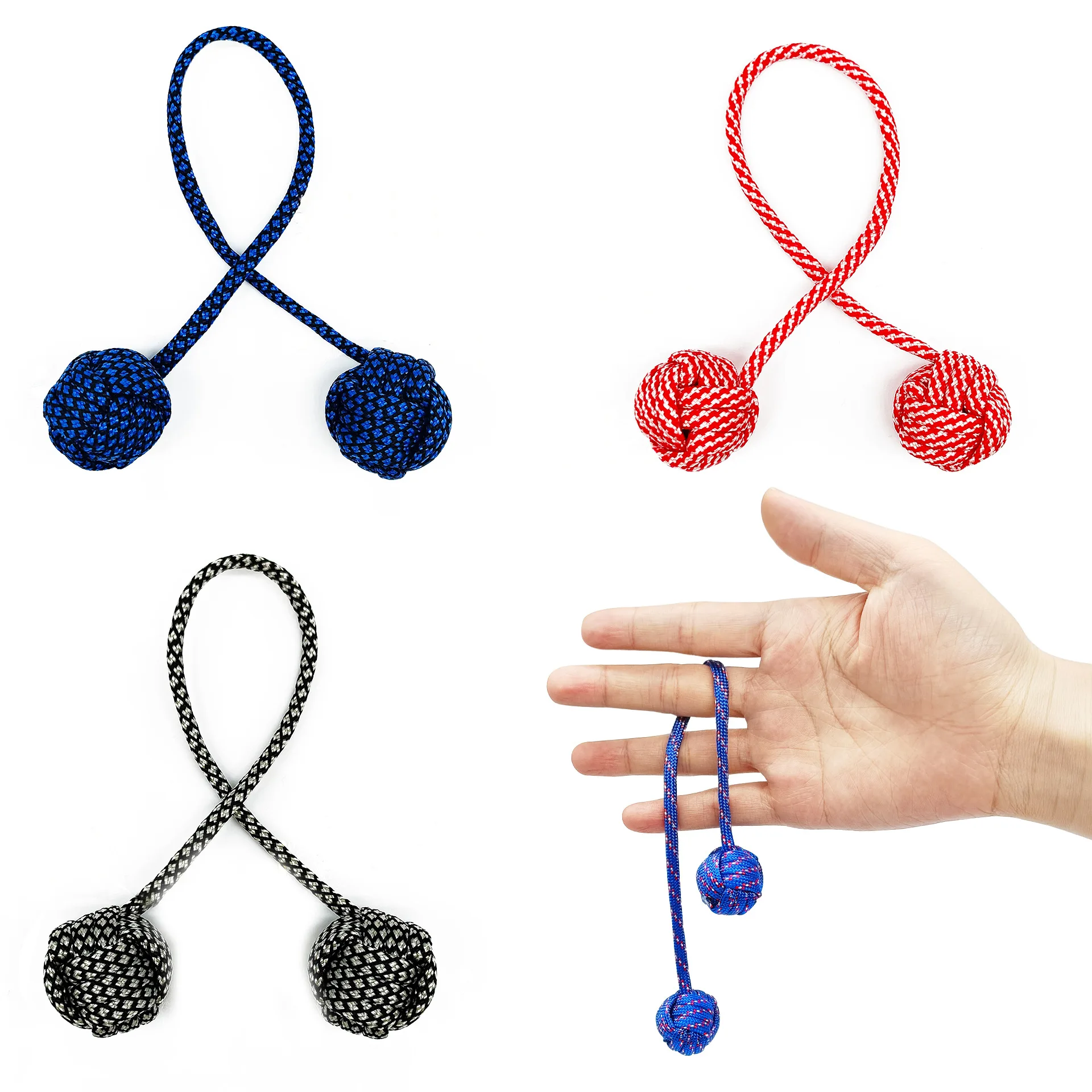 Fidget Beads Skill Begleri Toy Worry Bead Alloy Finger Skill Paracord Stress Extreme Finger Movement Stress Relief Autism ADHD 2