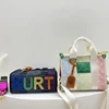 Kurt Geiger-Bolso de mano de lona para mujer, bolsa de hombro de gran capacidad, de marca de diseñador de lujo, tendencia de moda, novedad de 2024