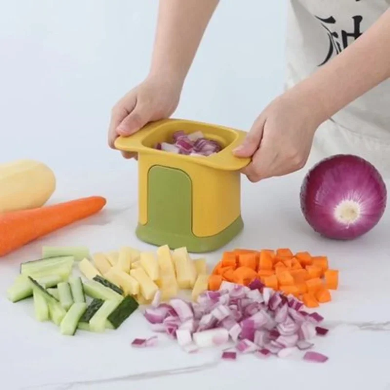 

Multifunctional Vegetable Chopper Onion Dicing Artifact French Fries Slicer Kitchen Gadget Cucumber Potato Slicer Kitchen Tools