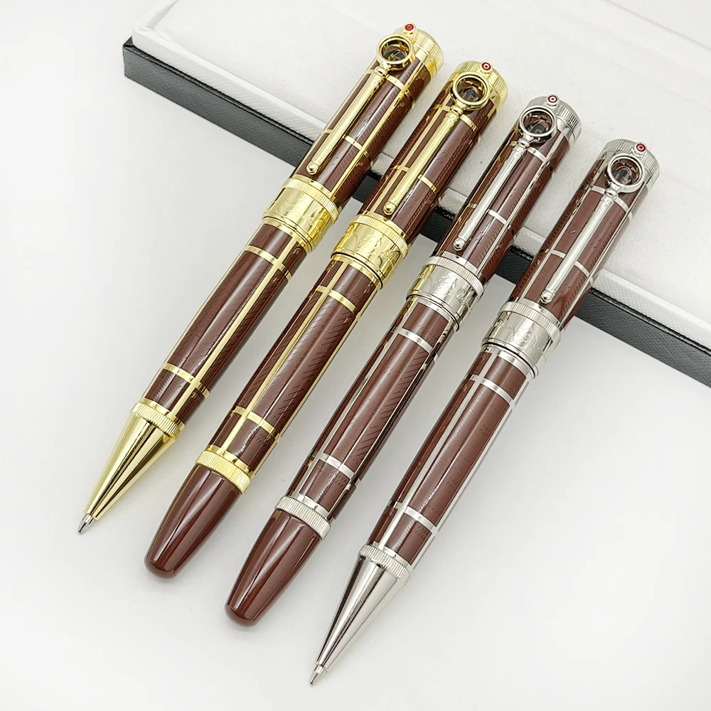 Luxury Sir Arthur Conan Doyle MB Roller/Ballpoint Pen With Magnifying Glass Round Design Writer Optional accessory box refill