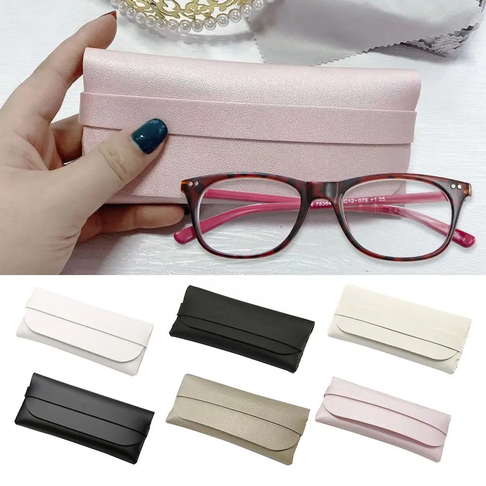 

PU Leather Glasses Case Fashion Waterproof Soft Reading Glasses Bag Anti-knock Eyeglasses Case Eyewear Accessories