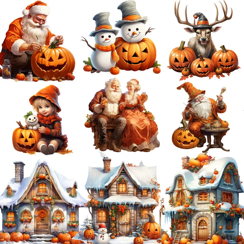 20Pcs/Pack Halloween Christmas Sticker DIY Craft Scrapbooking Album Junk Journal Decorative Stickers