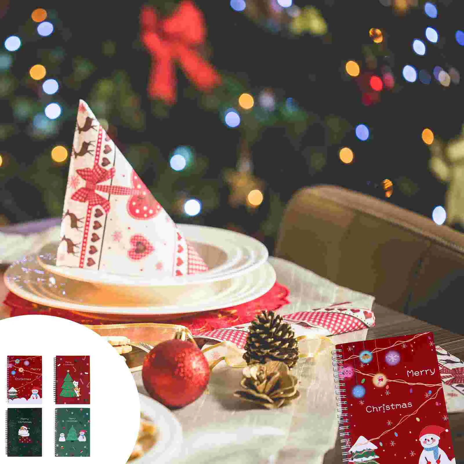 

4 шт., блокноты на тему Рождества