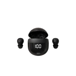 Sleek Wireless Bluetooth 5.3 Earbuds with Microphone & Noise Reduction (Black)