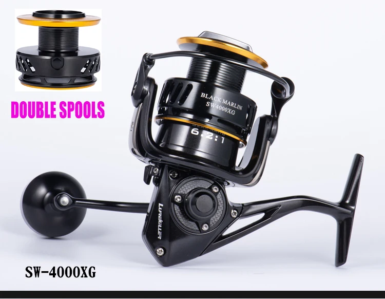 Original Lurekiller Metal Body Power Spinning Reel Black