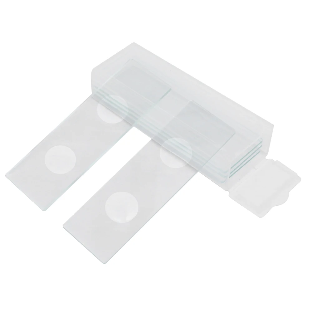 5 Pieces Reusable Double Concave Blank Glass Slides For Biological Microscope Laboratorial Consumables For Liquid Specimen