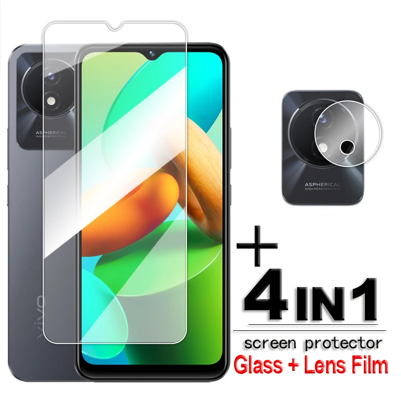 

For Vivo Y02T Glass Vivo Y11 2023 Y02 Y02A Y02T 4G Tempered Glass 6.51 inch Transparent HD Screen Protector For Vivo Y02T Film