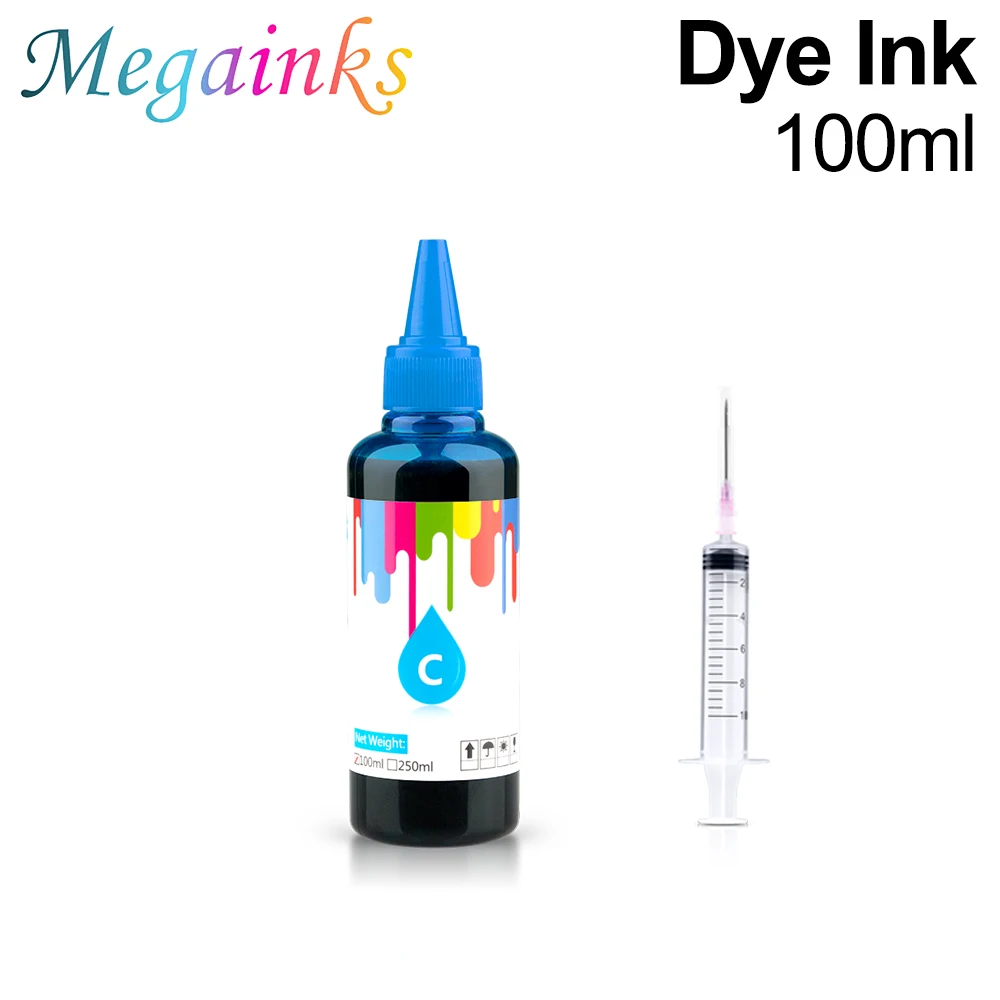 Universal Corante Tinta bk c m y Kit Compatível para hp Canon Epson Irmão Deskjet Impressora Jato de Tinta Cartuchos Tanque Ciss 100ml - Imagem 6