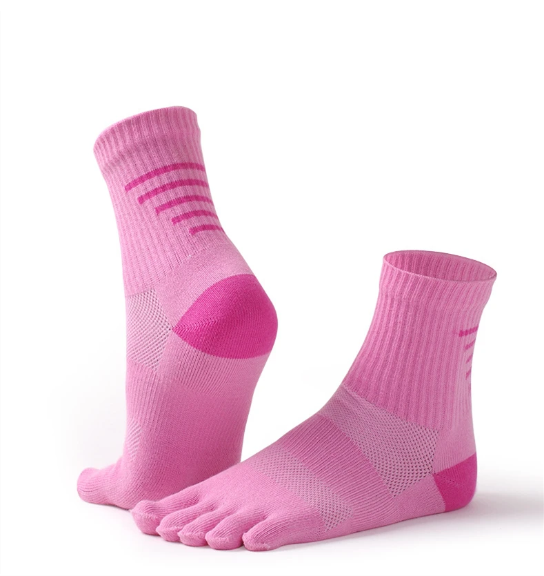 2026 Herbst Elastische Damen-Sportsocken mit Geteilter Zehenpartie Schweißabsorbierend Atmungsaktiv Weiche Baumwolle Radsocken Damen Fitness Schweißsocken – Detail 1