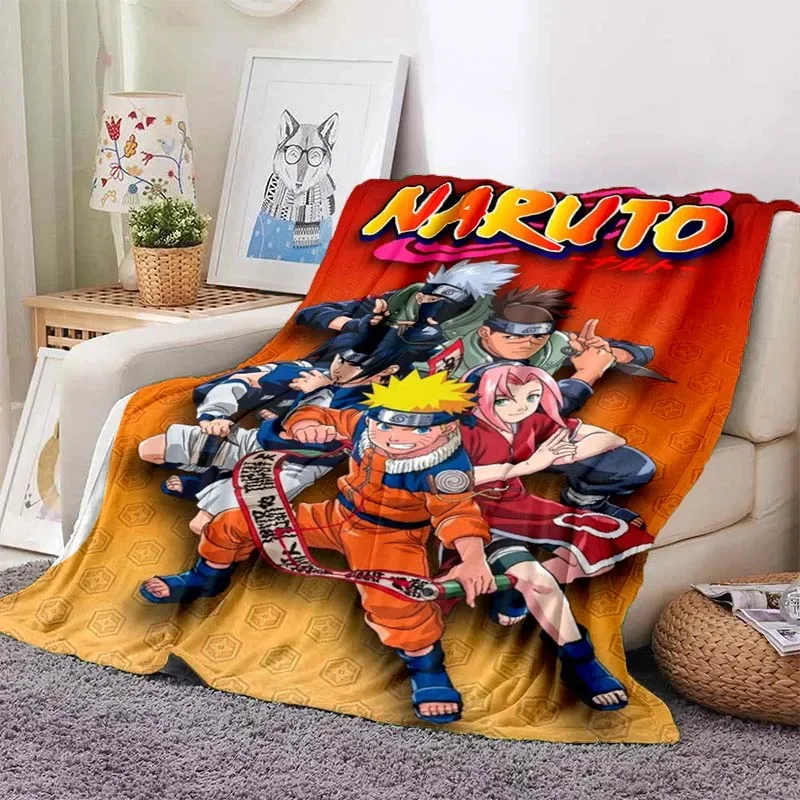 

Cartoon Ninja Flannel Soft Blanket Warm Retro Bedroom Living Room Sofa Blanket Travel Picnic Blanket