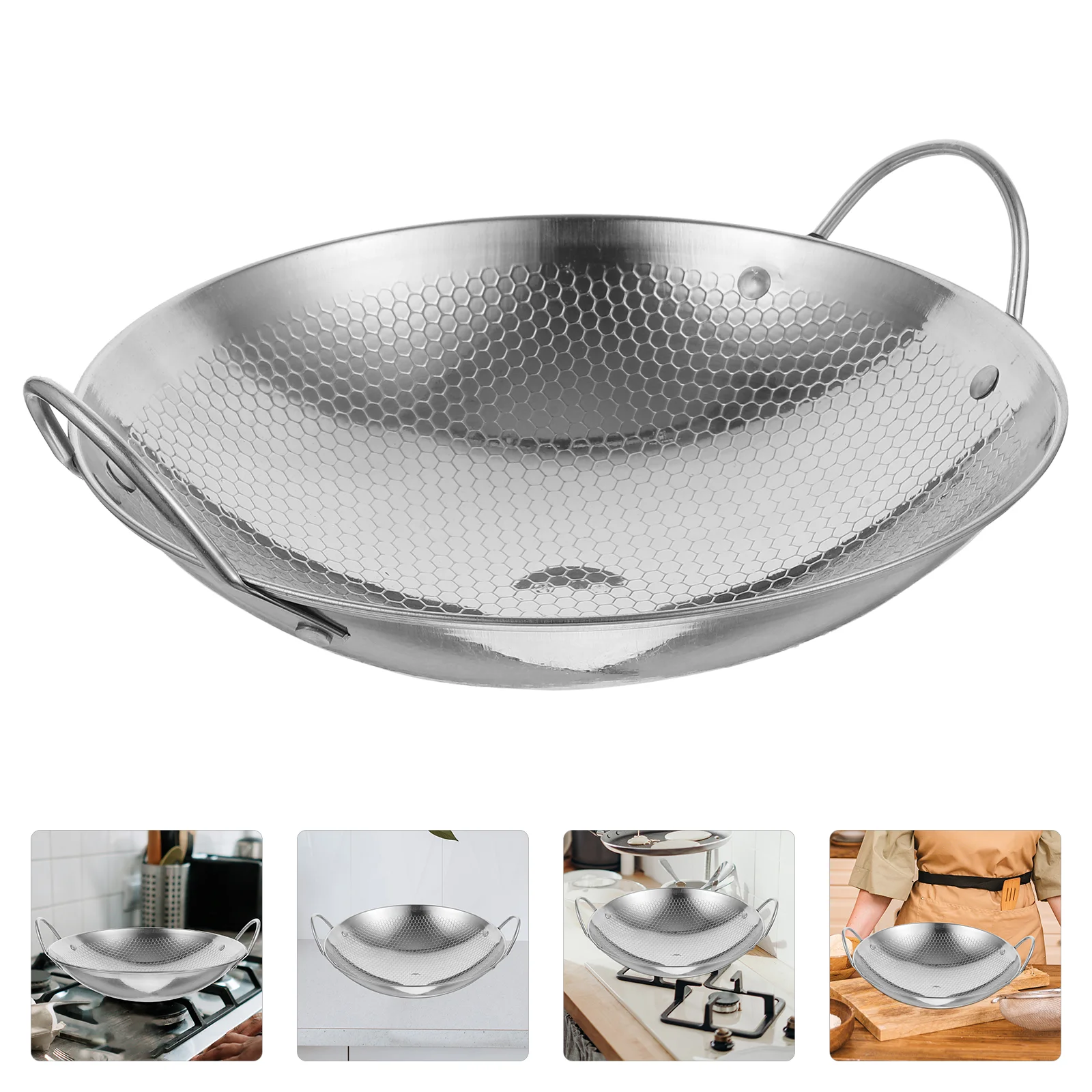 

Cooking Pans Nonstick Stainless Steel Pot Small Hot Griddle Household Metal for