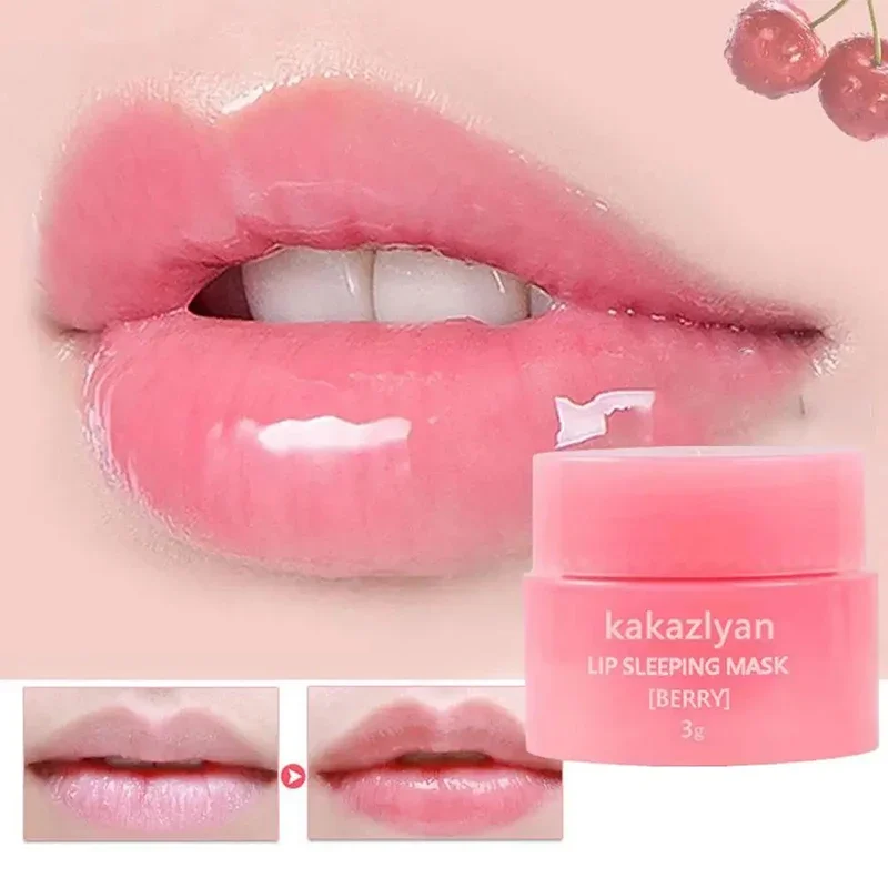 

Original Strawberry Lip Sleeping Mask Moisturizing Nourish Lip Balm Fade Lip Lines Lip Care Night Sleep Hydrated 2024 New
