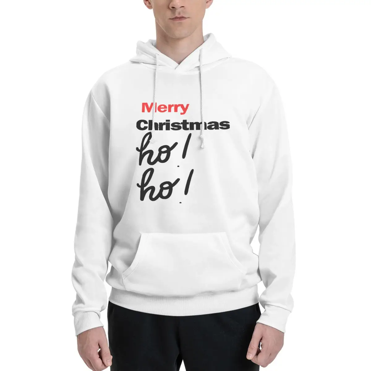 

Merry Christmas Classic Polyester Hoodie Men's Women's Sweater Size XXS-3XL